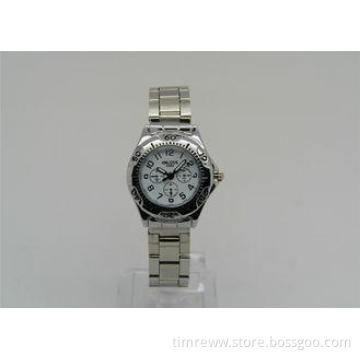 Round alloy case Lady Metal Strap Watch Japan analog Moveme